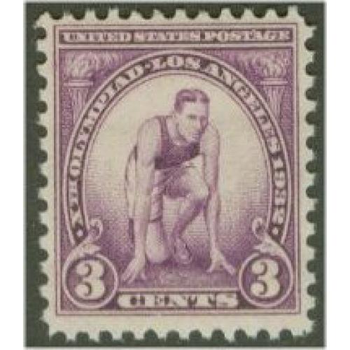 #718 3¢ Los Angeles Summer Olympics, Purple