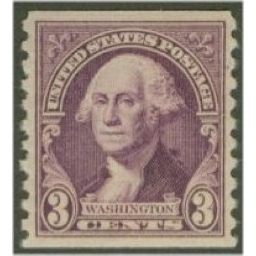 #721 3¢ Washington, Coil Perforated 10 Vertical