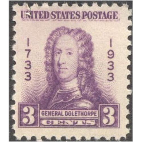 #726 3¢ Oglethorpe, Purple