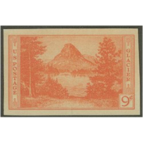 #764 Glacier Park, Imperforate