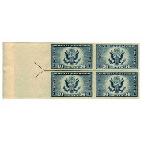 #771 Mt. Rainier, Imperforate Arrow Left Block of Four