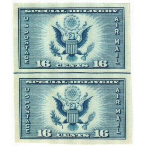#771 Mt. Rainier, Imperforate Vertical Pair Horizontal Line
