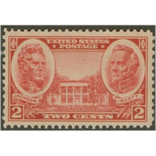 #786 2¢ Army, Jackson & Scott, Carmine