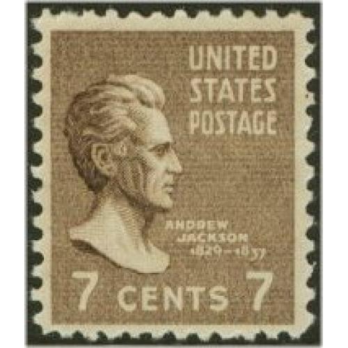 #812 7¢ Andrew Jackson