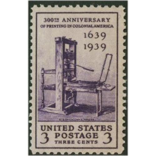 #857 300th Anniversary of Printing in Colonial America