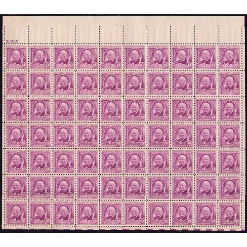 #960 William A. White, Sheet of 70
