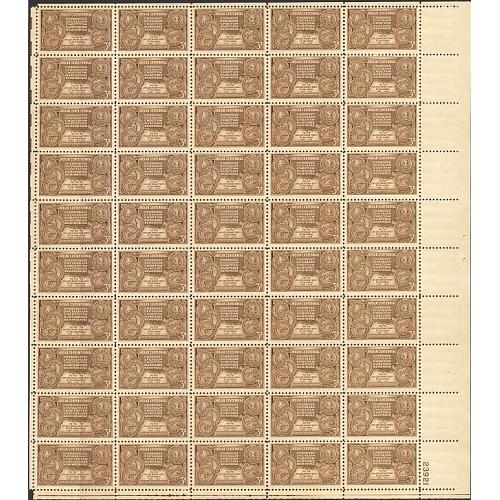 #972 Indian Centennial, Sheet of 50