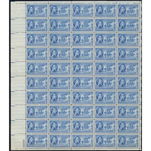 #996 Indiana Territory, Sheet of 50
