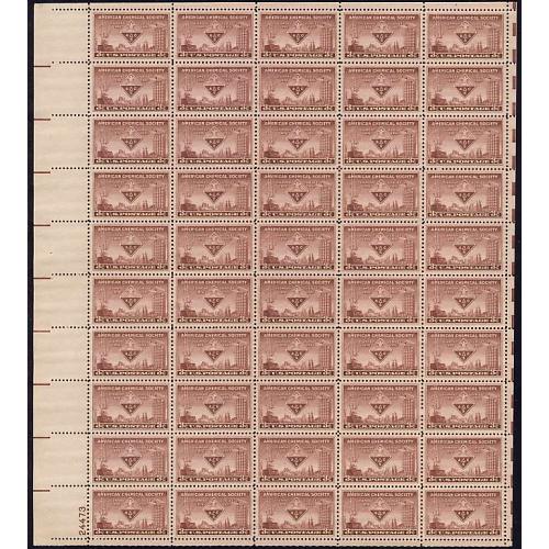 #1002 Chemical Society, 75th Anniversary, Sheet of 50
