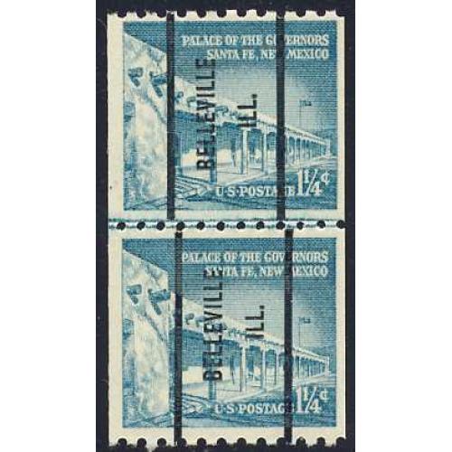 #1054A Governor Palace, Coil Line Pair Precancel