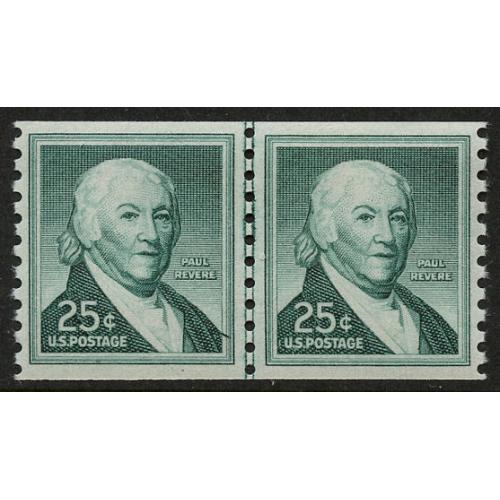 #1059Ab Paul Revere, Coil Line Pair, Tagged Shiny Gum, Average Centering