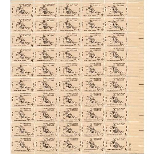 #1179 Shiloh (1962), Sheet of 50 Stamps