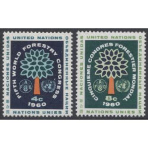#1156 United Nations World Forestry Congress, #81-82 Joint Issue