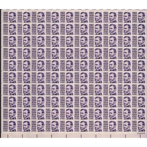 #1281 Francis Parkman,  Sheet of 100 Stamps