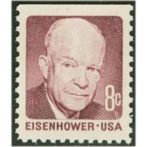 #1395v Eisenhower, Booklet Single Dull Gum