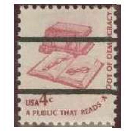 #1585a Public That Reads, Precanceled Lines