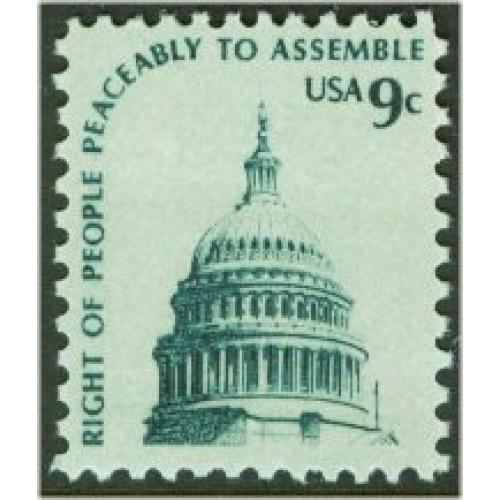 #1591v Right to Assemble, Dull Gum