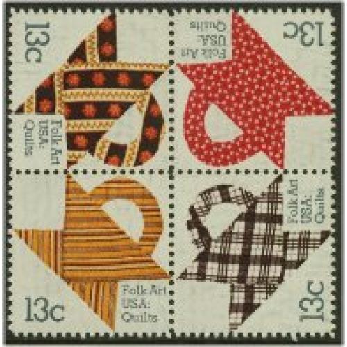 #1745-48 Quilts, Four Singles