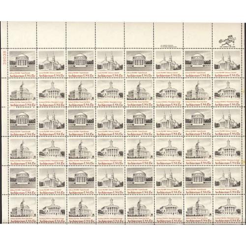 #1779-82 American Architecture, Sheet of 48 Stamps