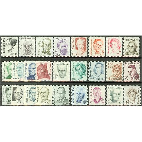 #1844-69 Great American Series, Set of 26 Stamps