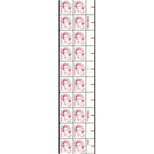 #1850 Abraham Baldwin, Plate Block of 20