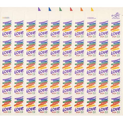 #2143 Love, Sheet of 50