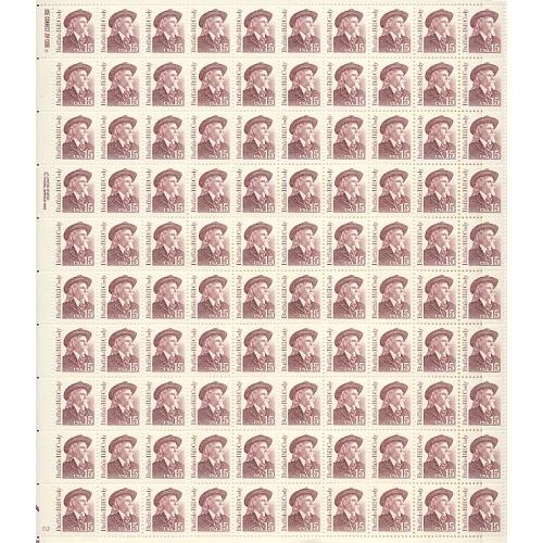 #2177a Buffalo Bill Cody, Overall Tagging, Sheet of 100 Stamps