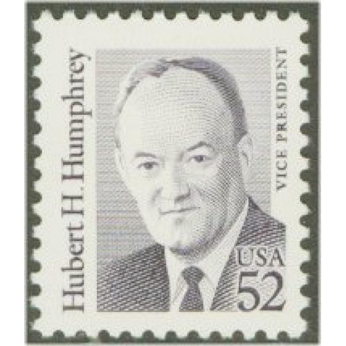 #2189a Hubert Humphrey, Mottled Tagging Shiny Gum