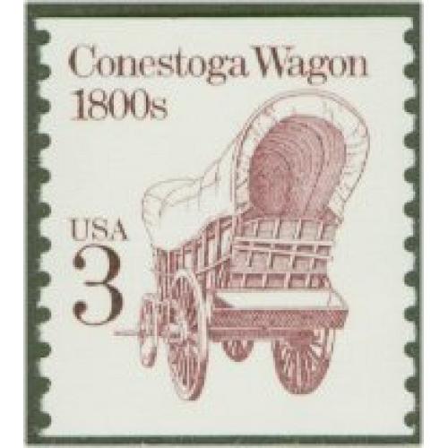 #2252a Conestoga Wagon Coil, Untagged, Shiny gum