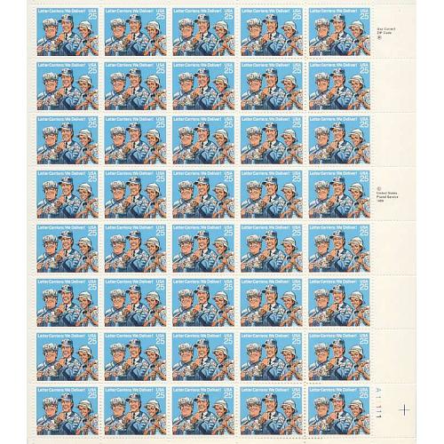 #2420 Letter Carriers, Sheet of 40