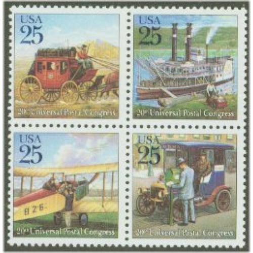 #2434-2437 Traditional Mail Delivery, Set of Four Singles