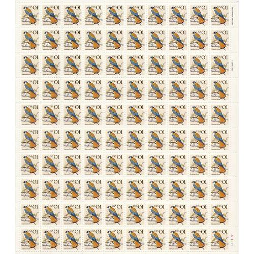 #2476 Kestrel, No ¢ Sign, Sheet of 100 Stamps