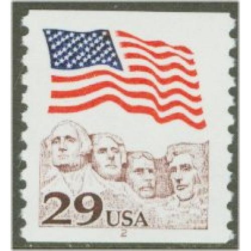 #2523 Flag over Rushmore Coil, Intaglio Printing