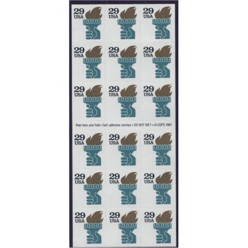 #2531Ab Liberty, ATM Pane of 18, ORIGINAL