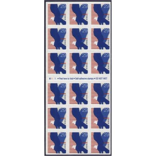 #2598a Eagle, Pane of 18