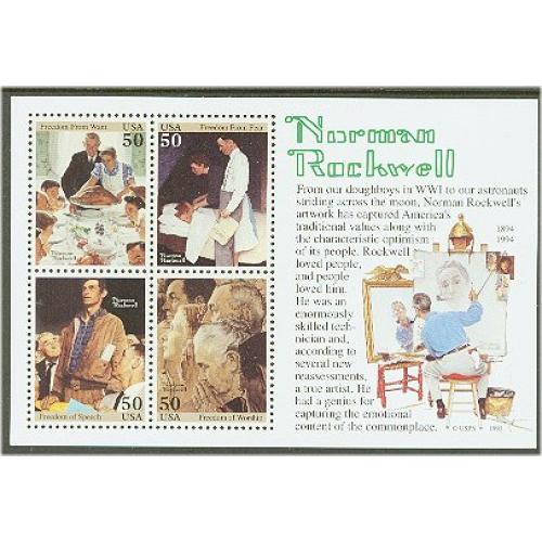 #2840 Rockwell Souvenir Sheet