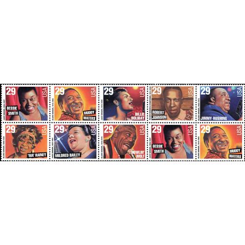 #2854-61 Jazz and Blues Artists, Eight Singles