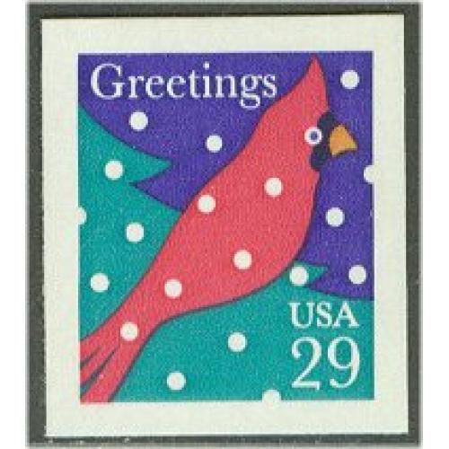 #2874 Cardinal in Snow, Christmas Booklet Single