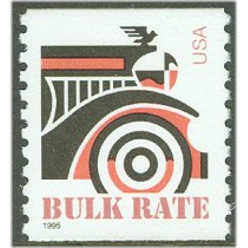 #2905a Automobile, Coil Perforated 9.8, Large date (BUYING)