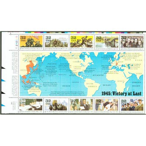 #2981 World War II, Souvenir Sheet (1945)
