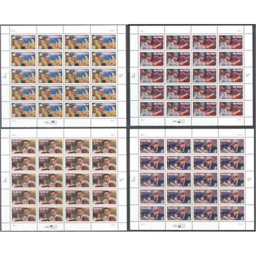 #3147-50 Football Coaches, Set of 4 Sheets
