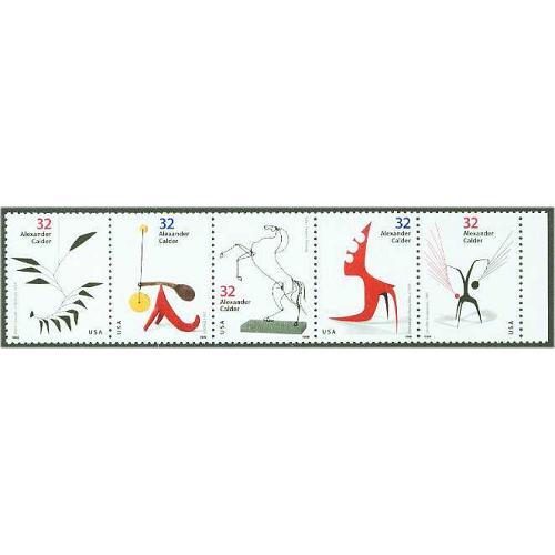 #3198-3202 Alexander Calder, Set of Five Singles