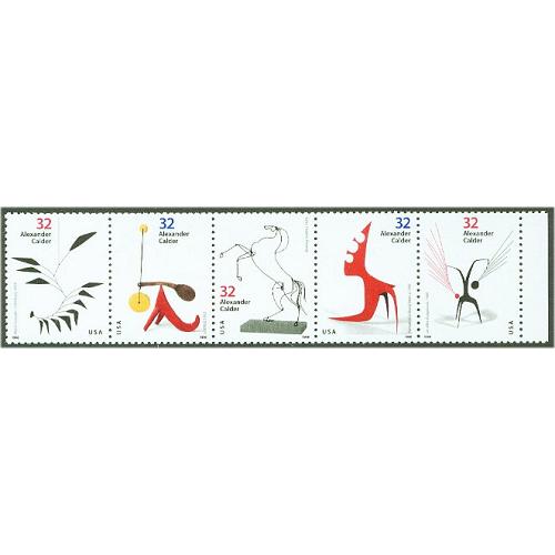 #3202a,  Alexander Calder Strip of Five