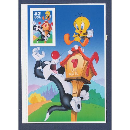 #3205c *Free* Sylvester & Tweety, Imperforate, Single Stamp
