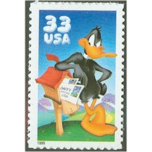 #3307a  Daffy Duck, Single Stamp from Special Souvenir Sheet