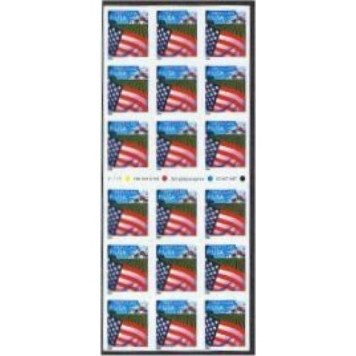 #3450a Flag over Farm, ATM Pane of 18