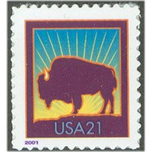 #3468 Bison, Self-adhesive Sheet Stamp