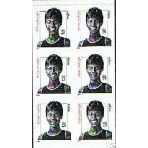#3436b Wilma Rudolph, Booklet Pane of Six