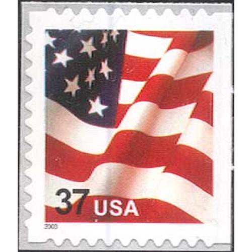 #3634e USA & Flag, Booklet Single from #3634f