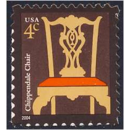 #3755 Chippendale Chair, Die Cut 11¾x10¼ (2004)